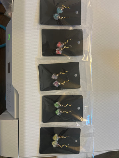GITD Crystal Potion Bottle Earrings
