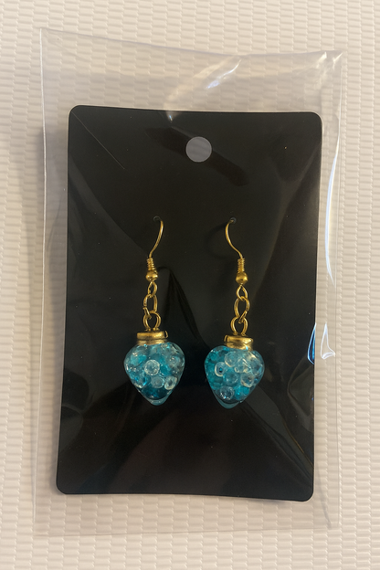 GITD Crystal Potion Bottle Earrings